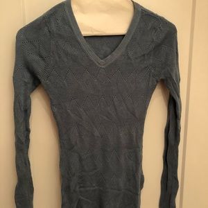 Kier + J Grey-Blue Sweater